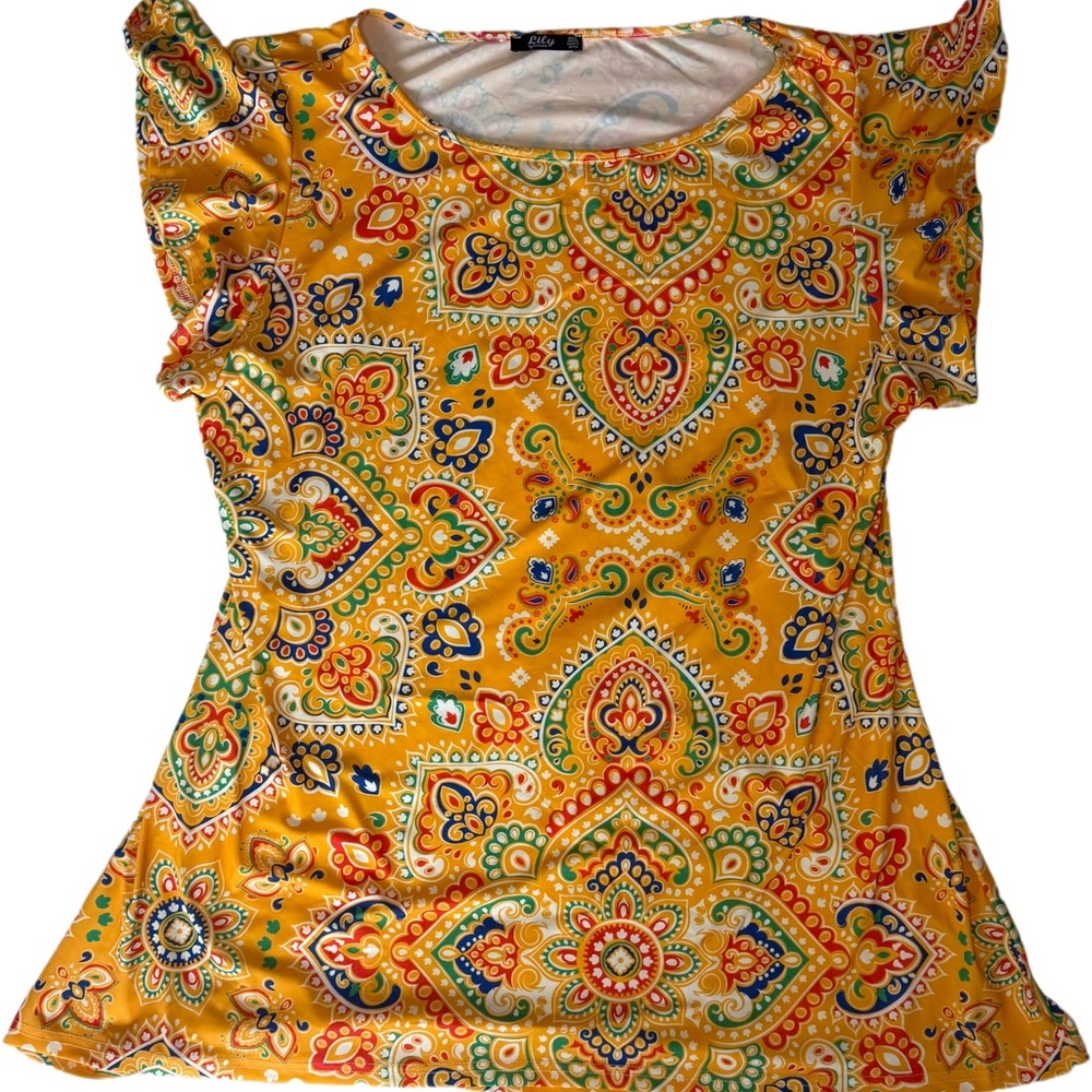 Colorful Paisley Print Women's Dress